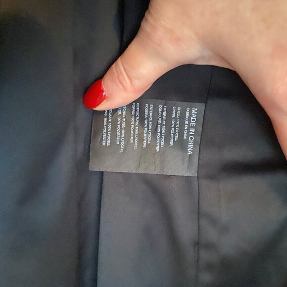 Club Monaco Gideon Trench - Size XS - Navy - Picture 6 of 7